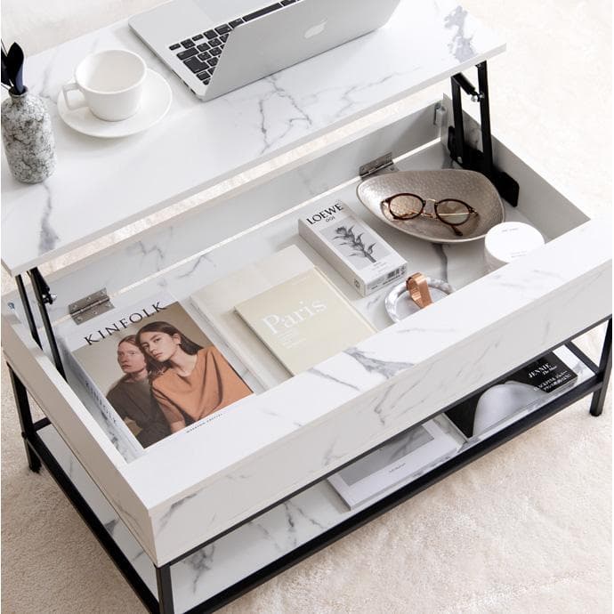 【幅80cm】昇降式テーブル 小さめ 昇降テーブル コンパクト【ブラウン】