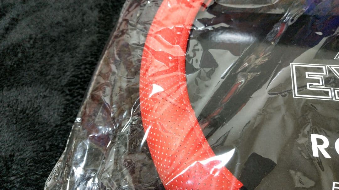 E.YAZAWA ROCK'N'ROLL 赤黒レザーハンドルカバー 矢沢永吉