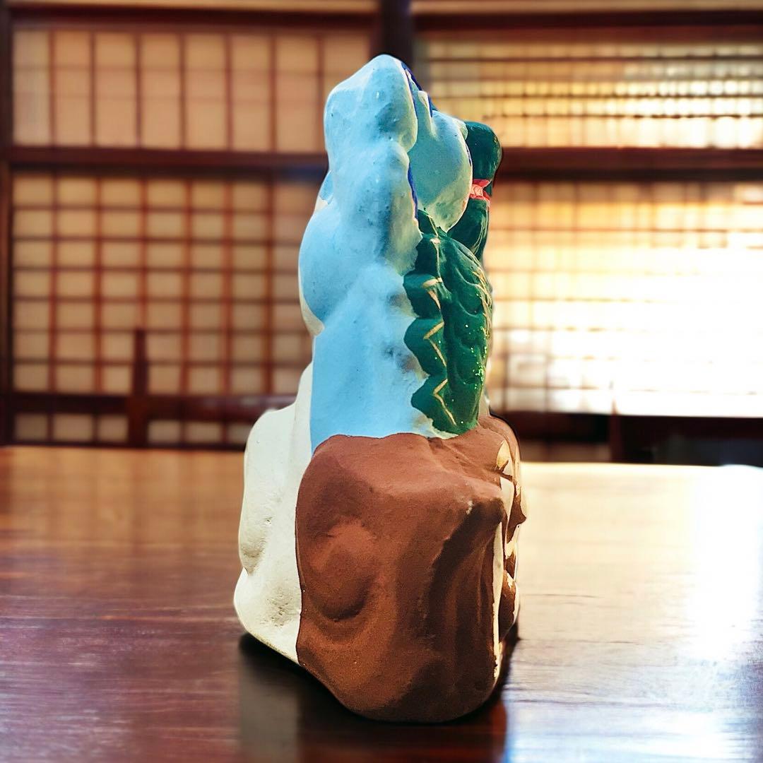 滋賀県 郷土玩具 小幡土人形 雲に龍 辰年 干支人形 細井源悟 正月飾り 龍置物