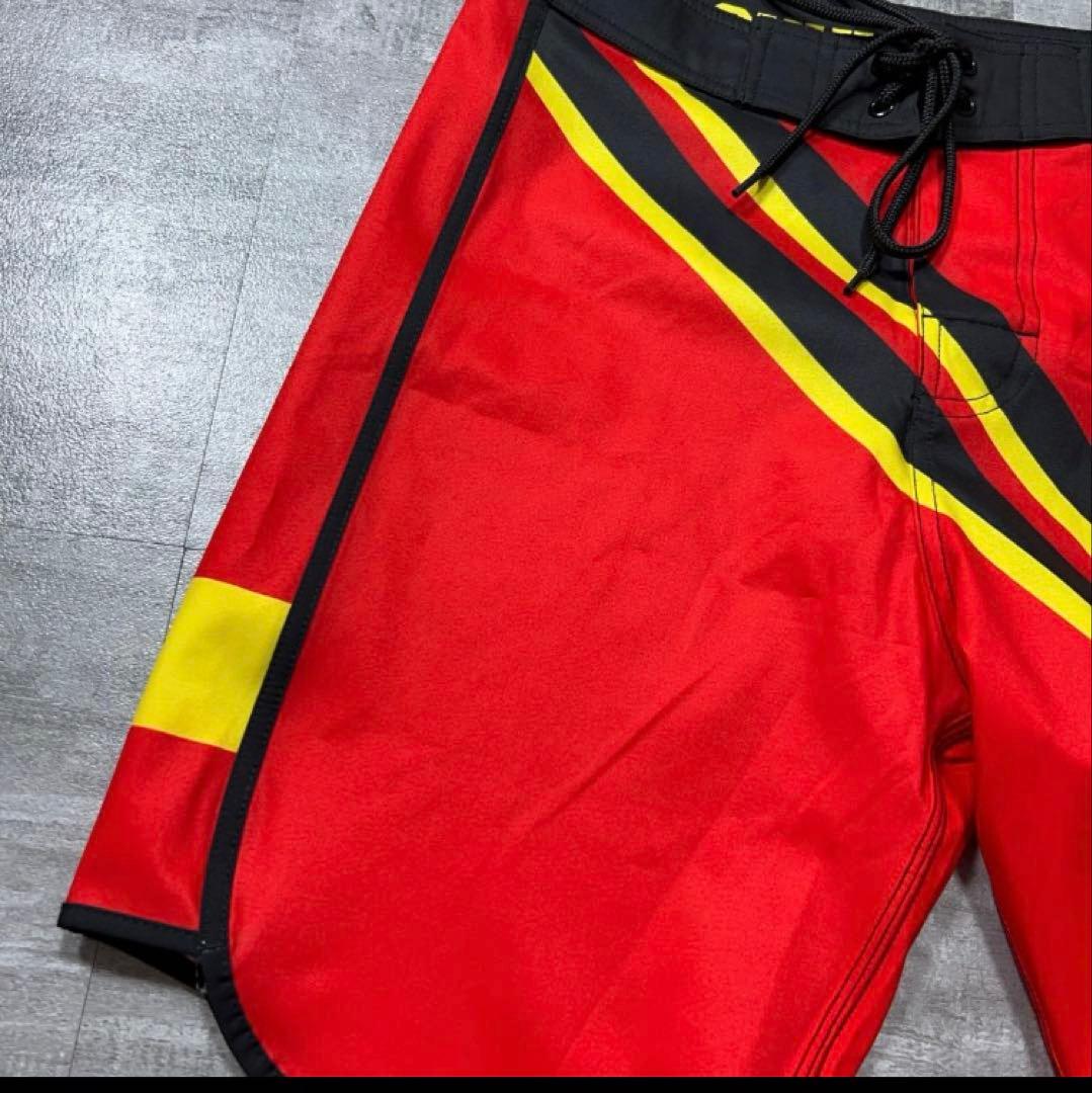 美品 CHULA WEAR フィジークサーフパンツ サイズ28 赤 チュラウェア