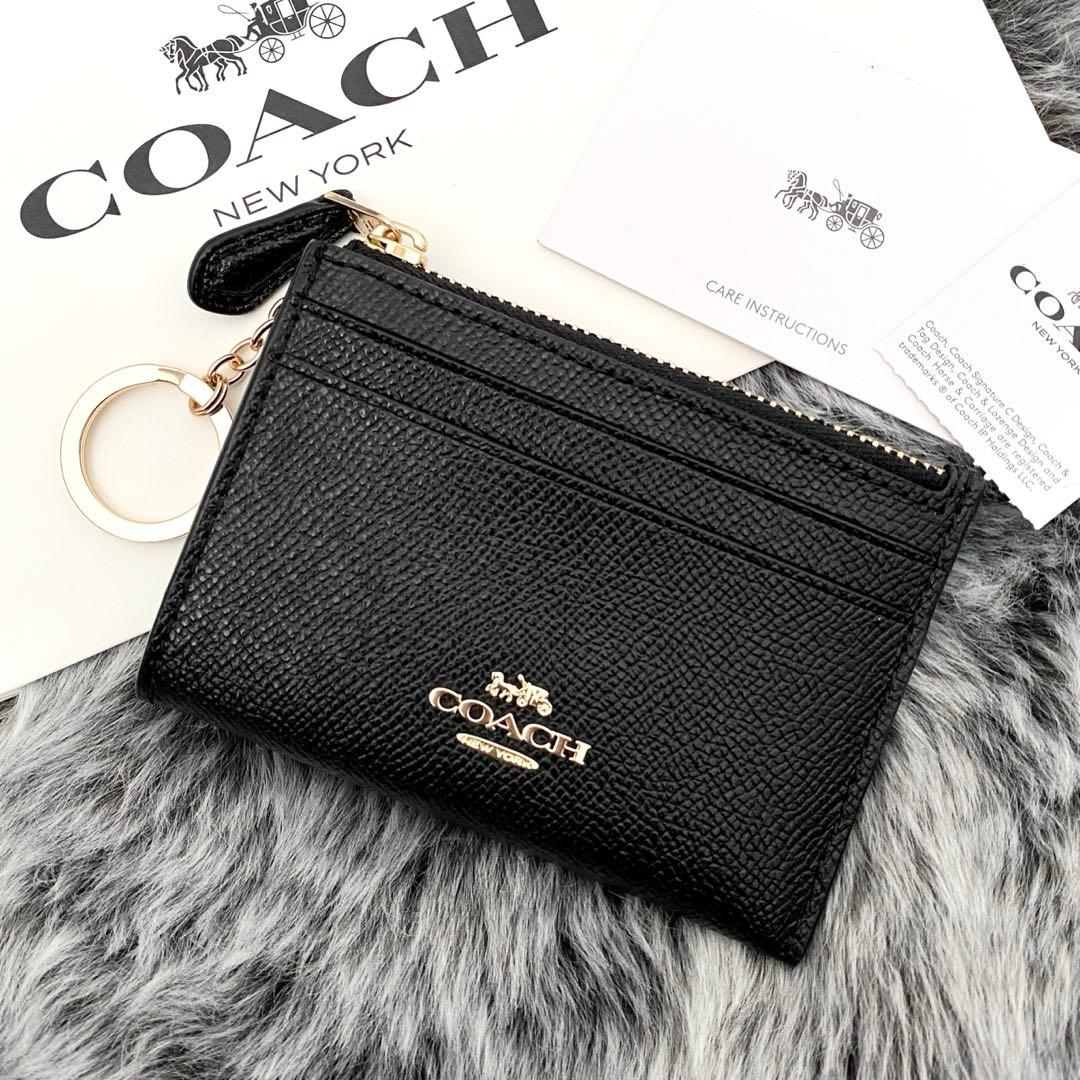 新品　正規品☆COACH コーチ　ケース　ブラック　レザー