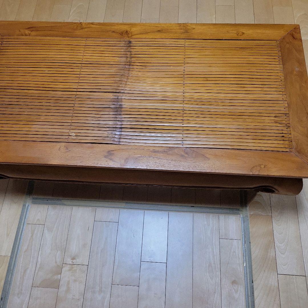 アジアン家具 オピウム ローテーブル 座卓 木製 竹 古民家家具