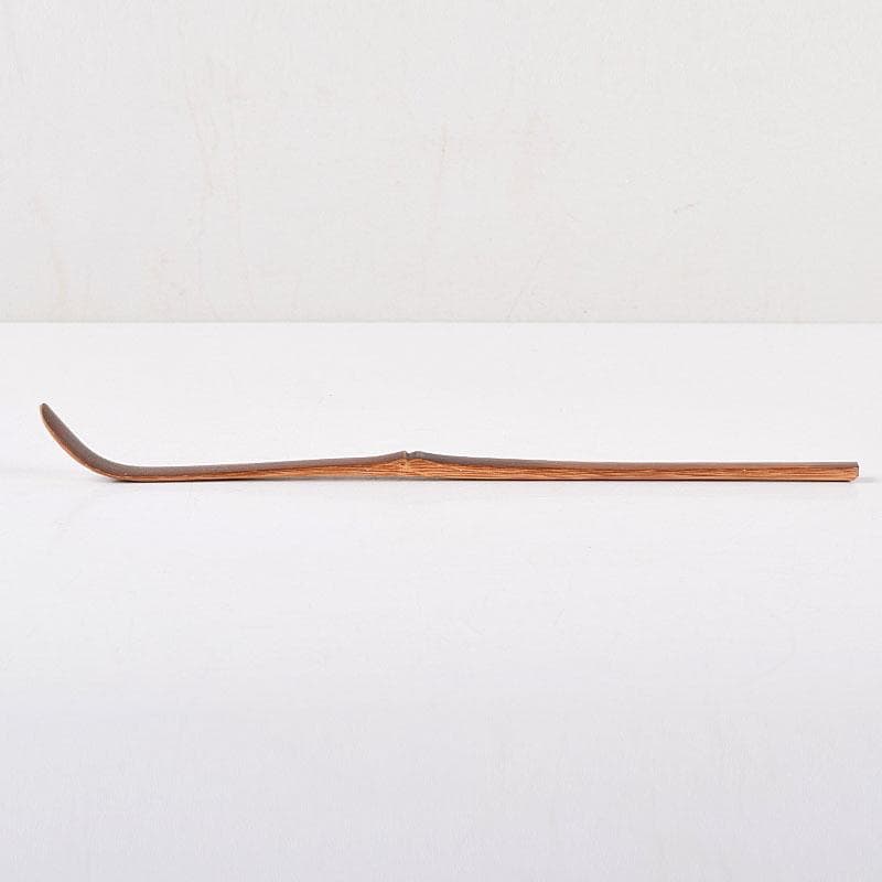 茶道具　宗玄作　茶杓　銘「瑞雲」　紫野　細合喝堂書付　共箱共筒　V　8481