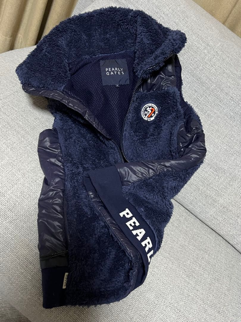 PEARLY GATES フリースベスト ネイビー　0