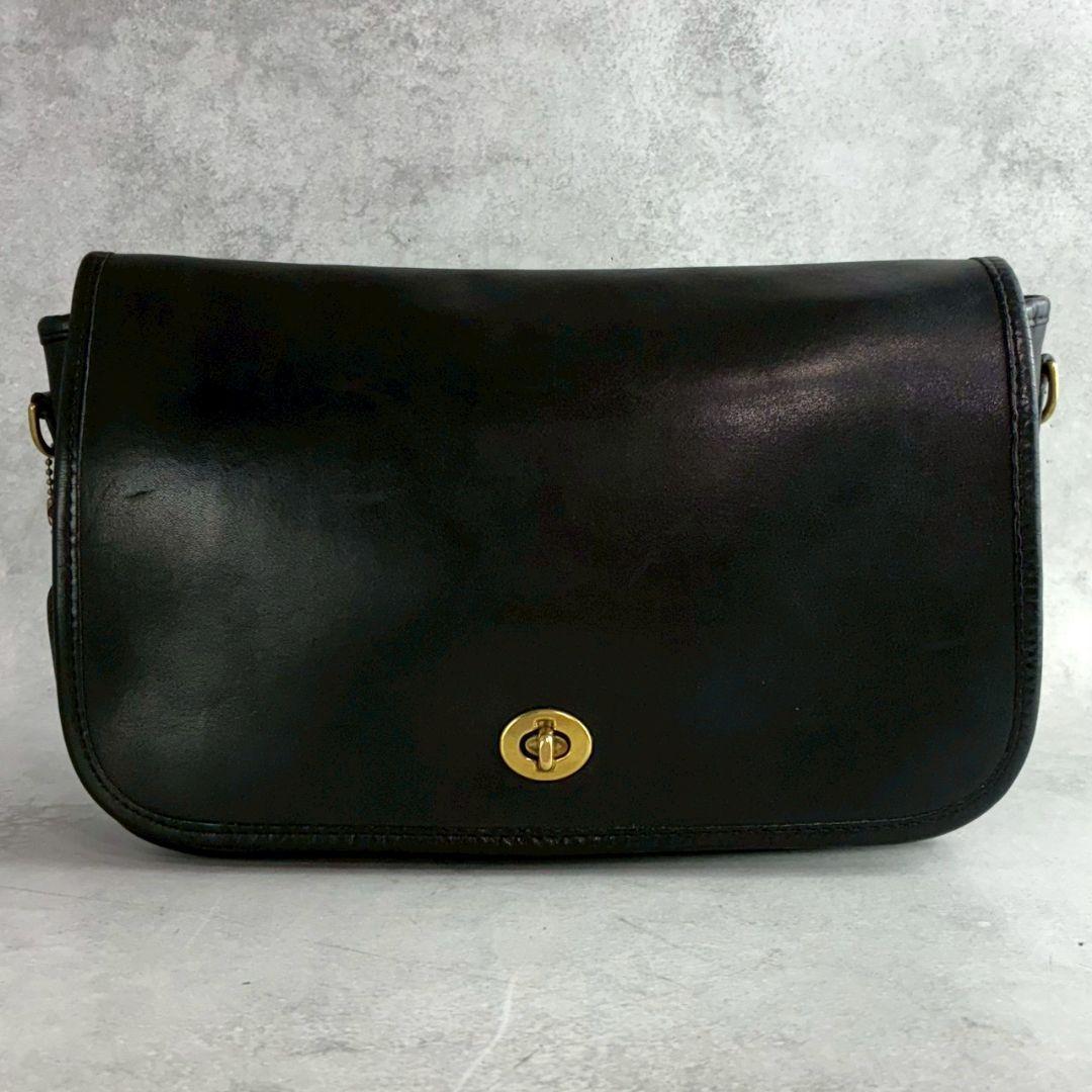極美品 Vintage Coach Pocket Purse Black USA
