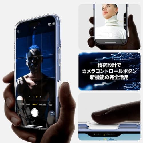 Spigen 【カメラコントロールカバー付き】iPhone 16 ケース Mam
