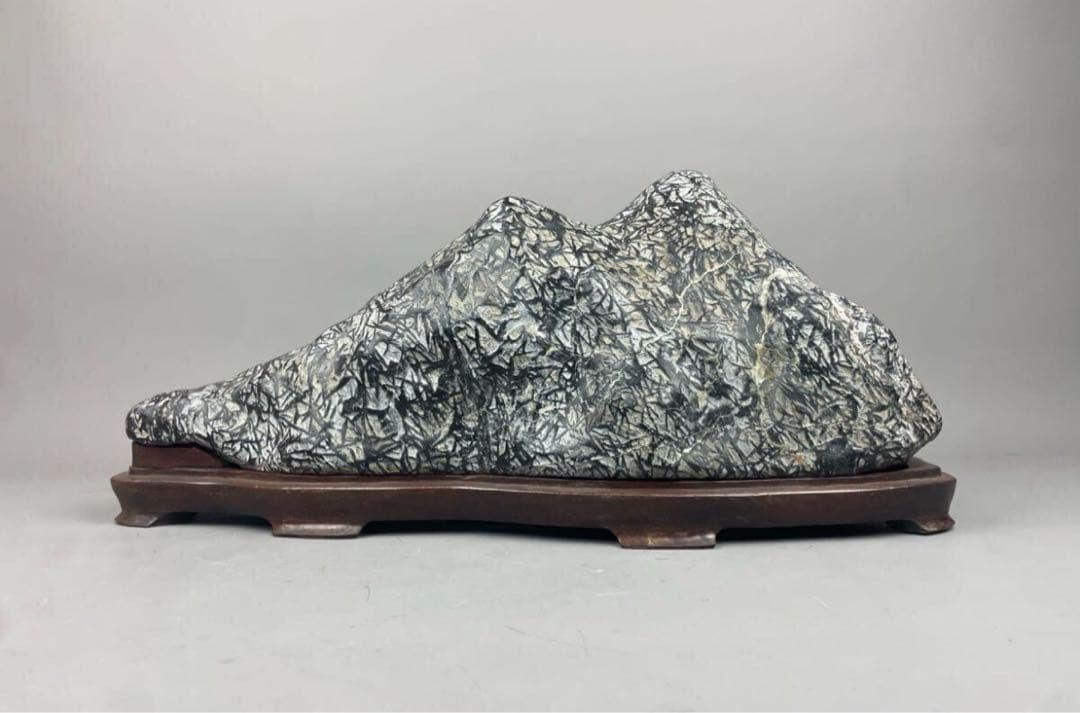 希少 蛇紋石 笹目石 鑑賞石 竹葉石 水石 自然石 天然石 パワーストーン 鉱石