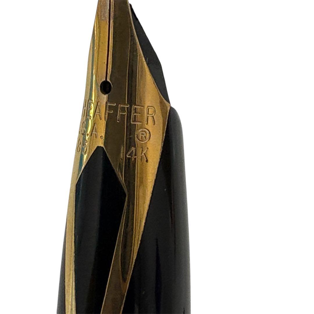 【美品】SHEAFFER 万年筆 14K 貴金属　黒 専用ケース付き