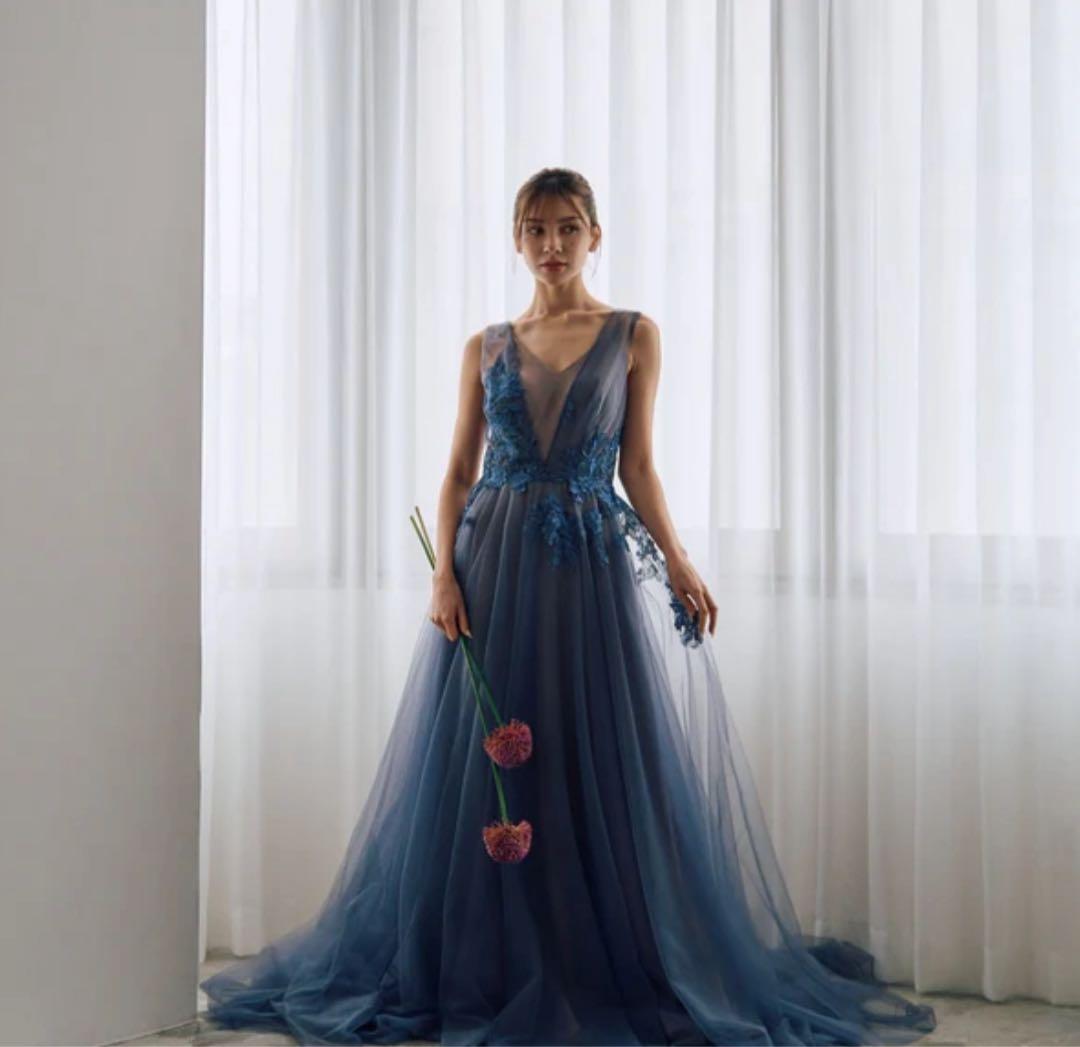 2way 刺繡 ノースリーブ レイヤードドレス（W312） ドレスカバー付き