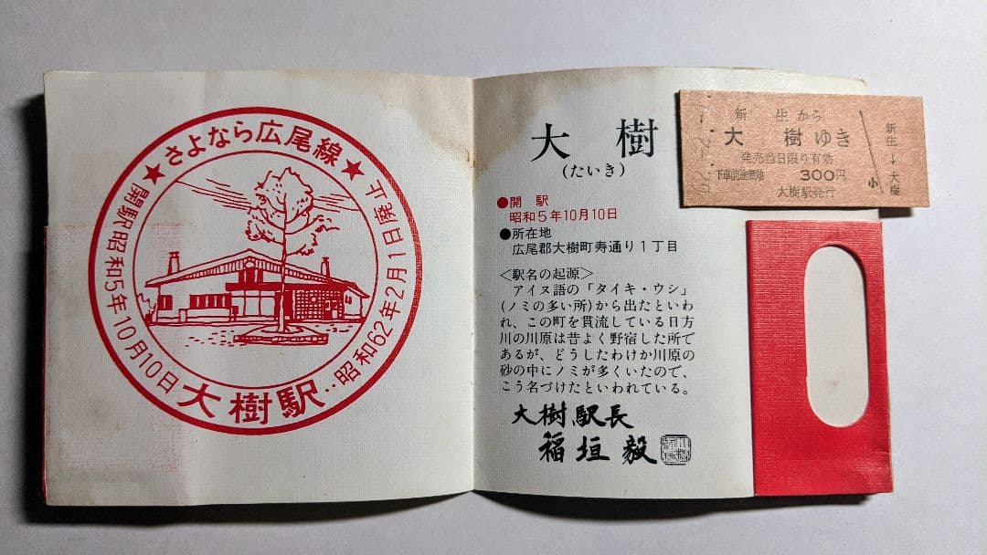 「さよなら国鉄広尾線」乗車券メモリーセット(愛国から幸福ゆき付き)