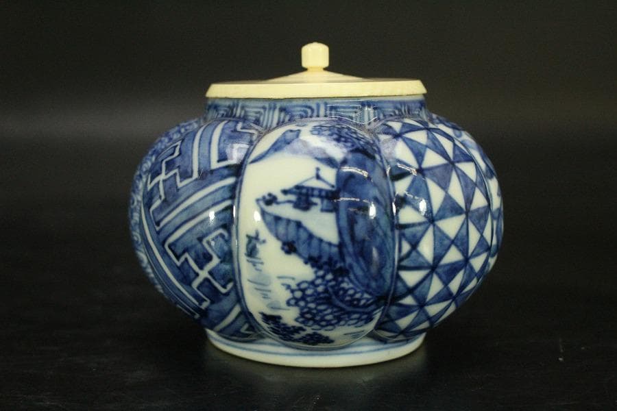 茶道具 昭阿弥作 祥瑞 茶入 共箱(A769)