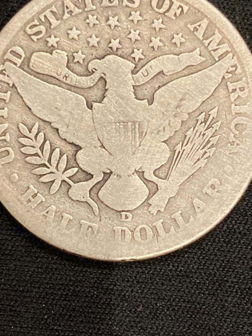 1913年製 ハーフダラー バーバーハーフダラー　　銀貨