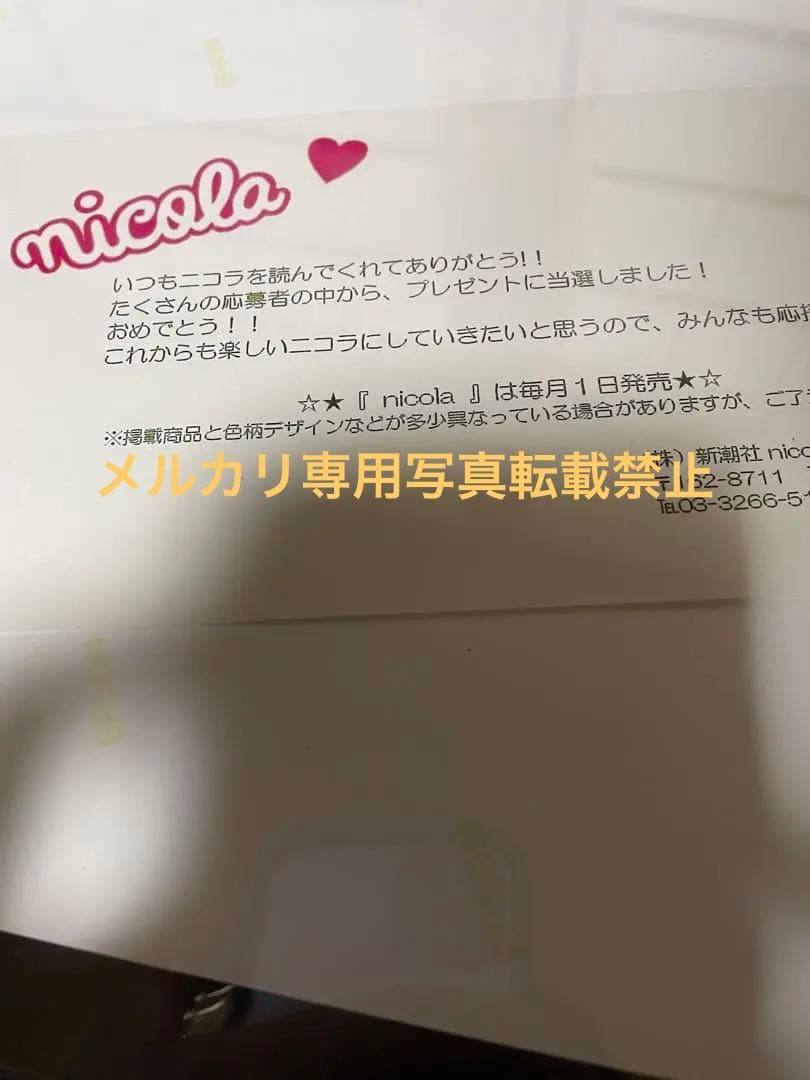 永野芽郁　直筆サイン　ニコラ当選通知あり⚠️偽サイトに注意して下さい⚠️
