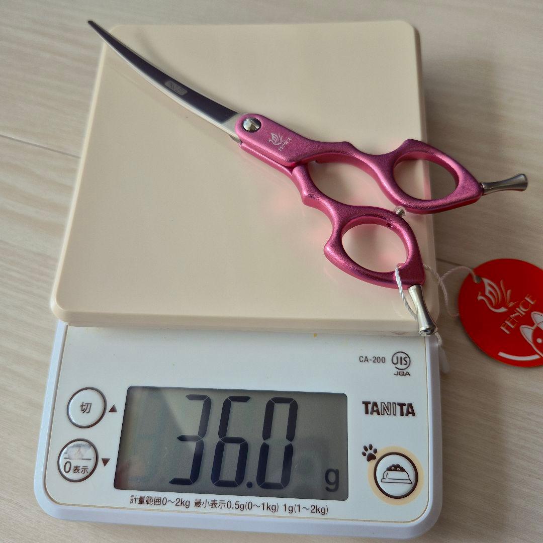 新品★フェニーチェ 6 in★軽量アルミ カーブシザー★軽量トリミングシザー