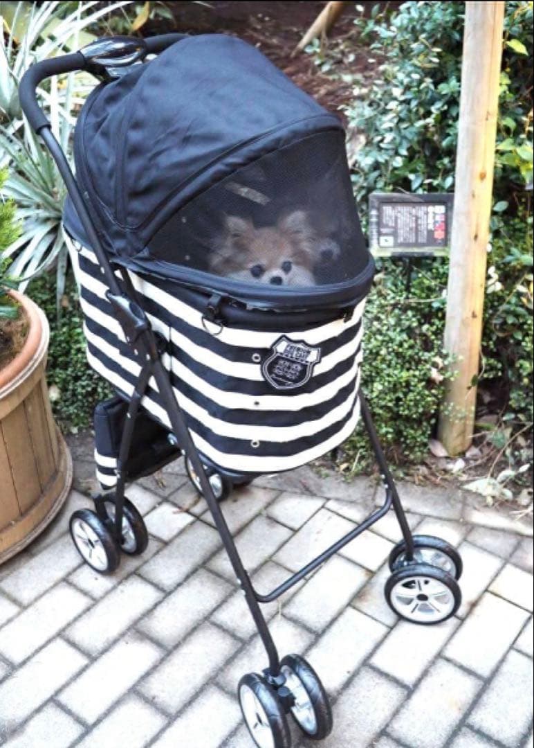 シャンアンジェコラボ　Otty 天使のカート　ペットカート　ドッグカートお出かけ