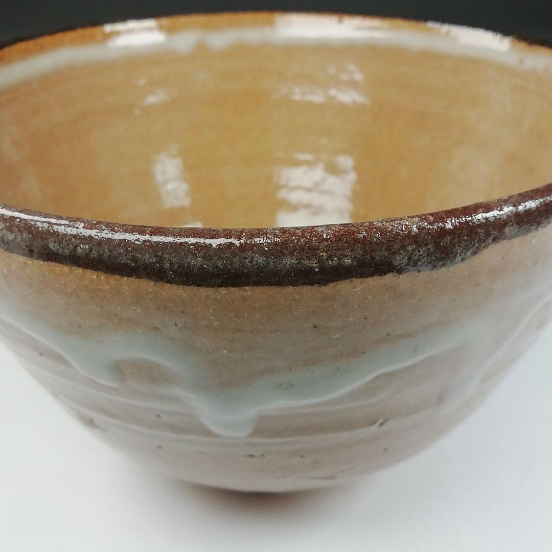Ｔ９７　茶碗　『唐津　茶碗』『鏡山窯　井上東也』　共箱　抹茶碗　茶道具
