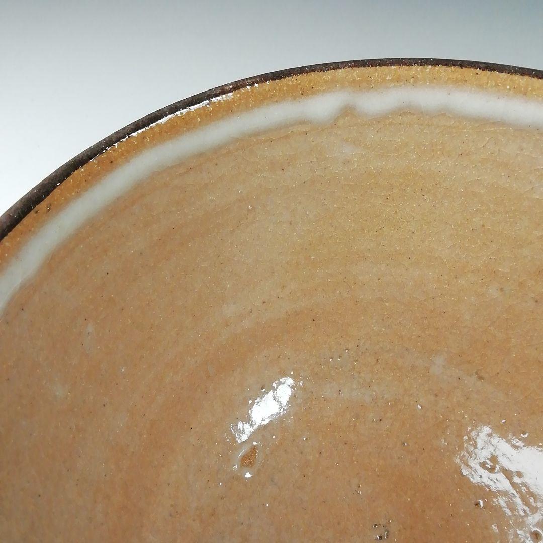 Ｔ９７　茶碗　『唐津　茶碗』『鏡山窯　井上東也』　共箱　抹茶碗　茶道具