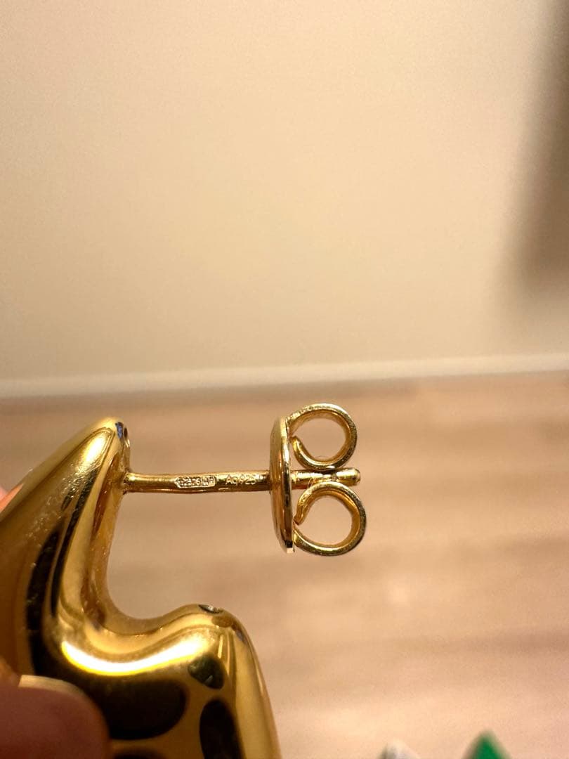 Bottega Veneta ミニフィンピアス　ゴールド