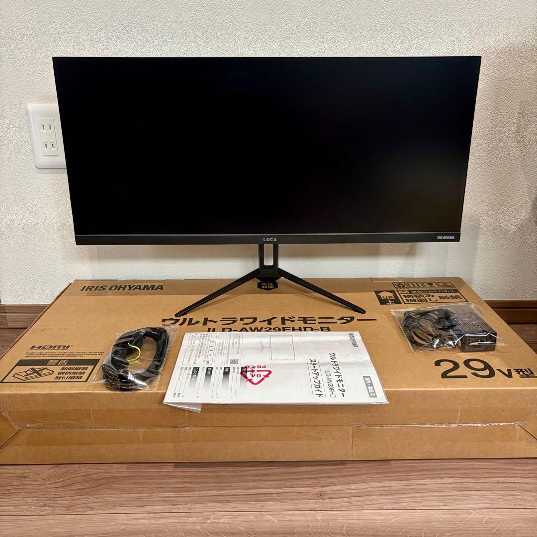 24年　ウルトラワイドモニター 29インチ LUCA ILD-AW29FHD-B