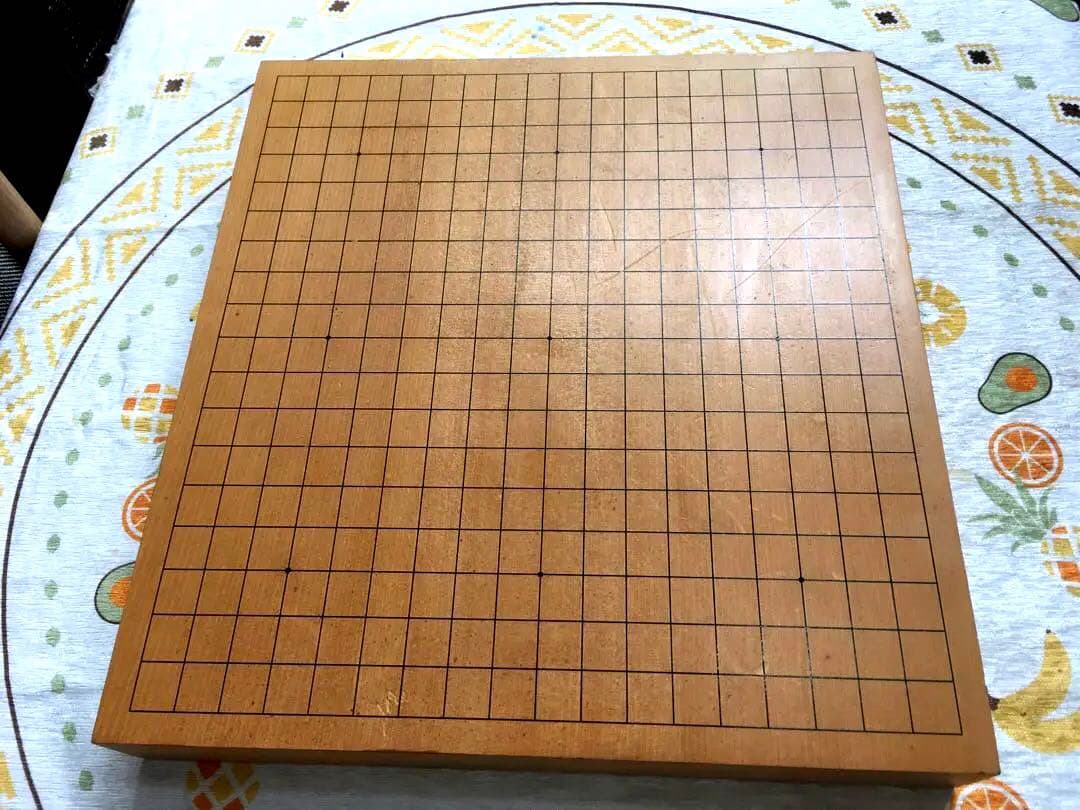 卓上碁盤　碁盤　本榧 天地柾目　厚さ約6cm 縦46cm 横約42cm