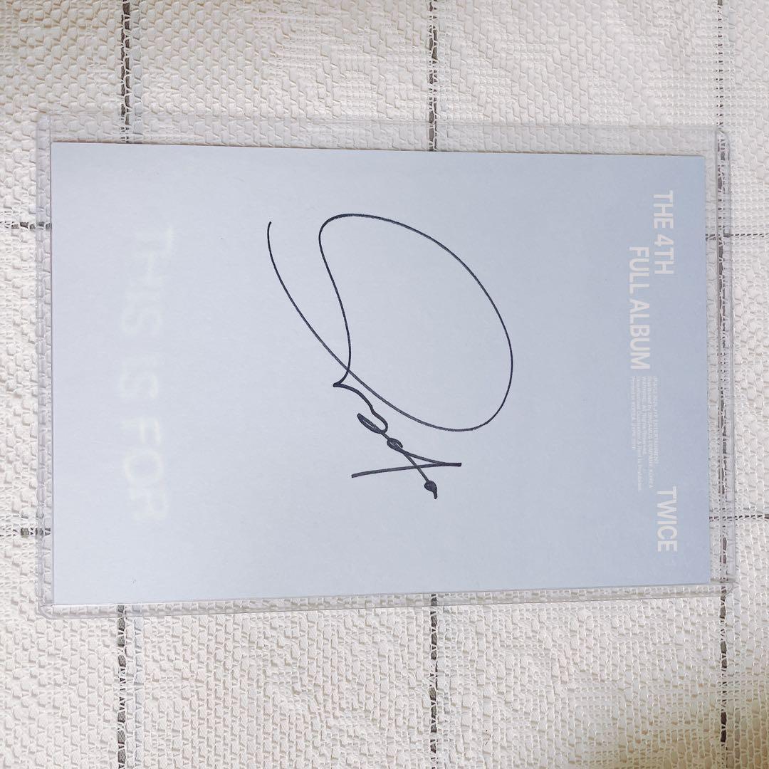 TWICE THIS IS FOR アメリ盤 US限定直筆サイン ミナ ポスカ