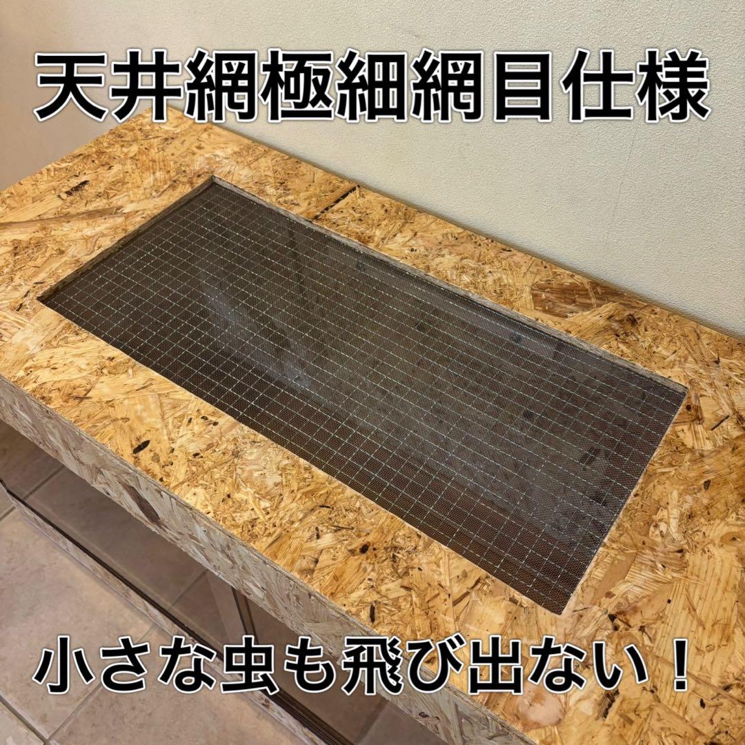 爬虫類ケージ　木製ケージ　細網目仕様　フトアゴ　ハリネズミ フルオプション