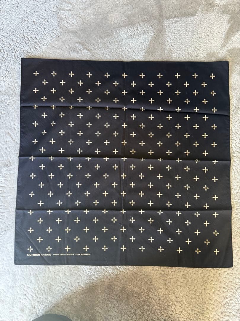 NUMBER (N)INE ナンバーナイン クロス バンダナ スカーフ