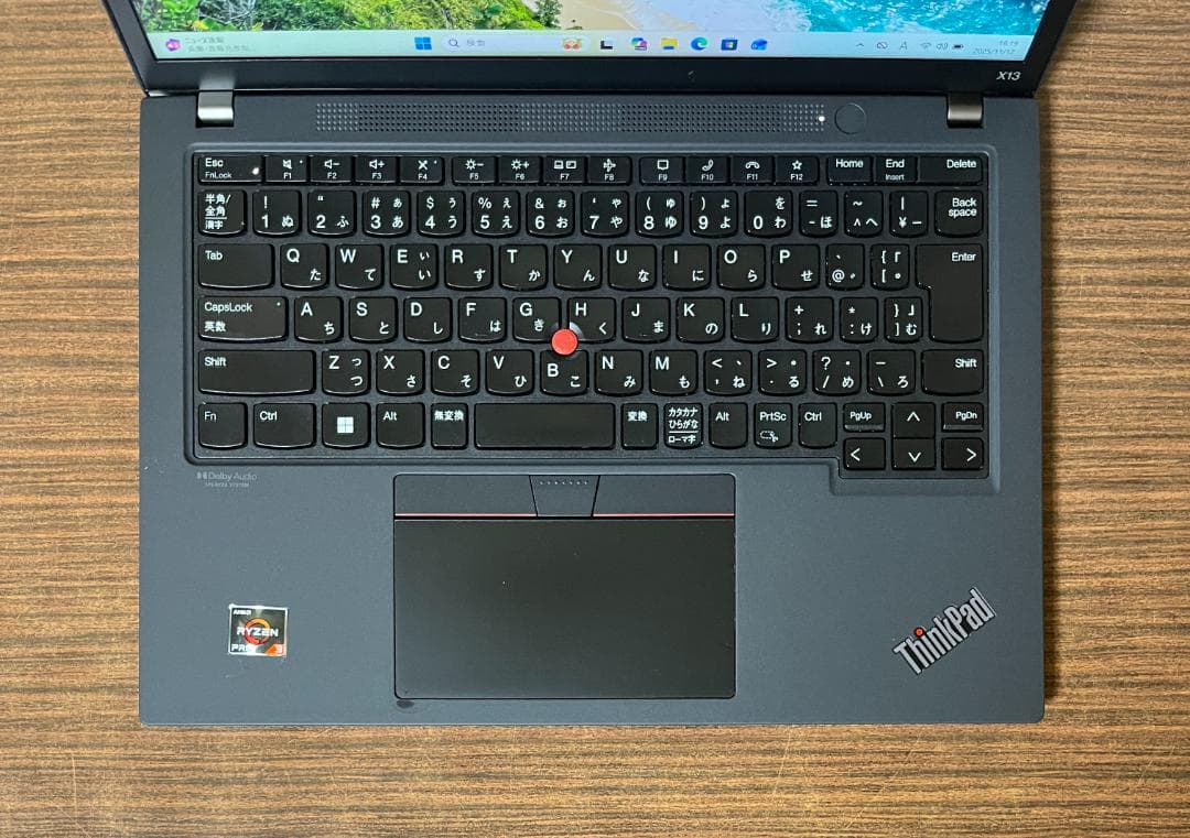 高速、高性能、ThinkPad X13 Gen2、16GB、256GB NVMe