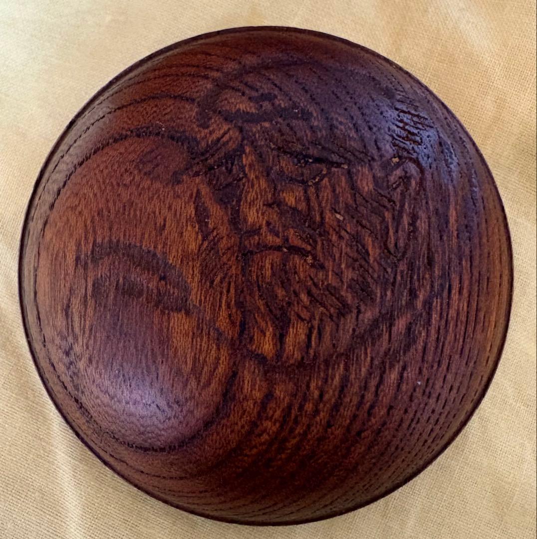 年代物　アンティーク　達磨　だるま　香合　木製　桐箱入り　茶道　香道