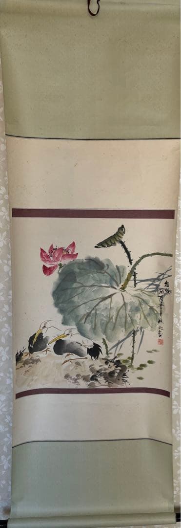 中国絵　相依 熊显林 教授　肉筆