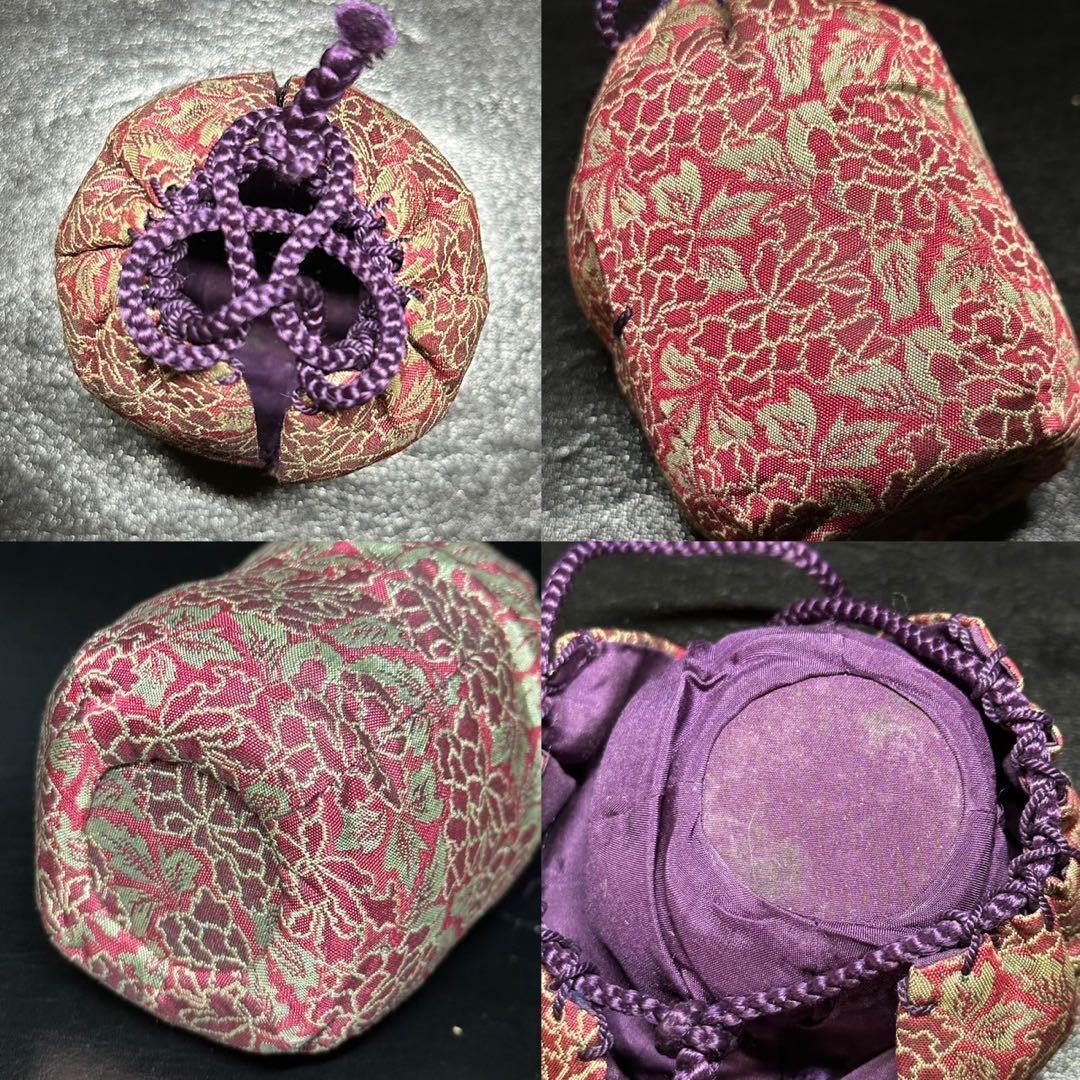 ★茶道具！備前焼 茶入！『木村 長十郎(友敬)』作！共箱/仕覆！★