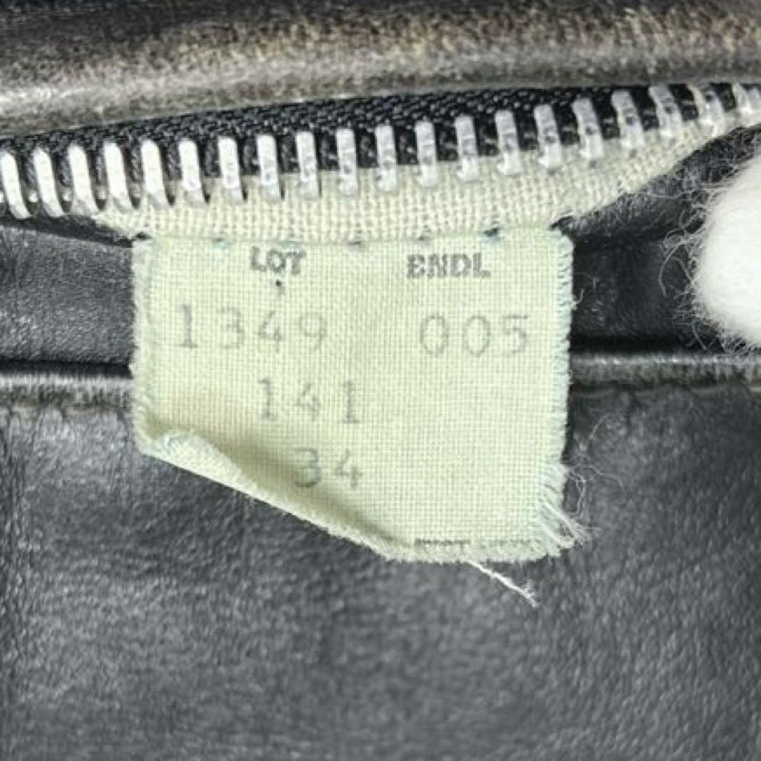 ショット 141 ライナー シングルライダース レザージャケット 34 黒