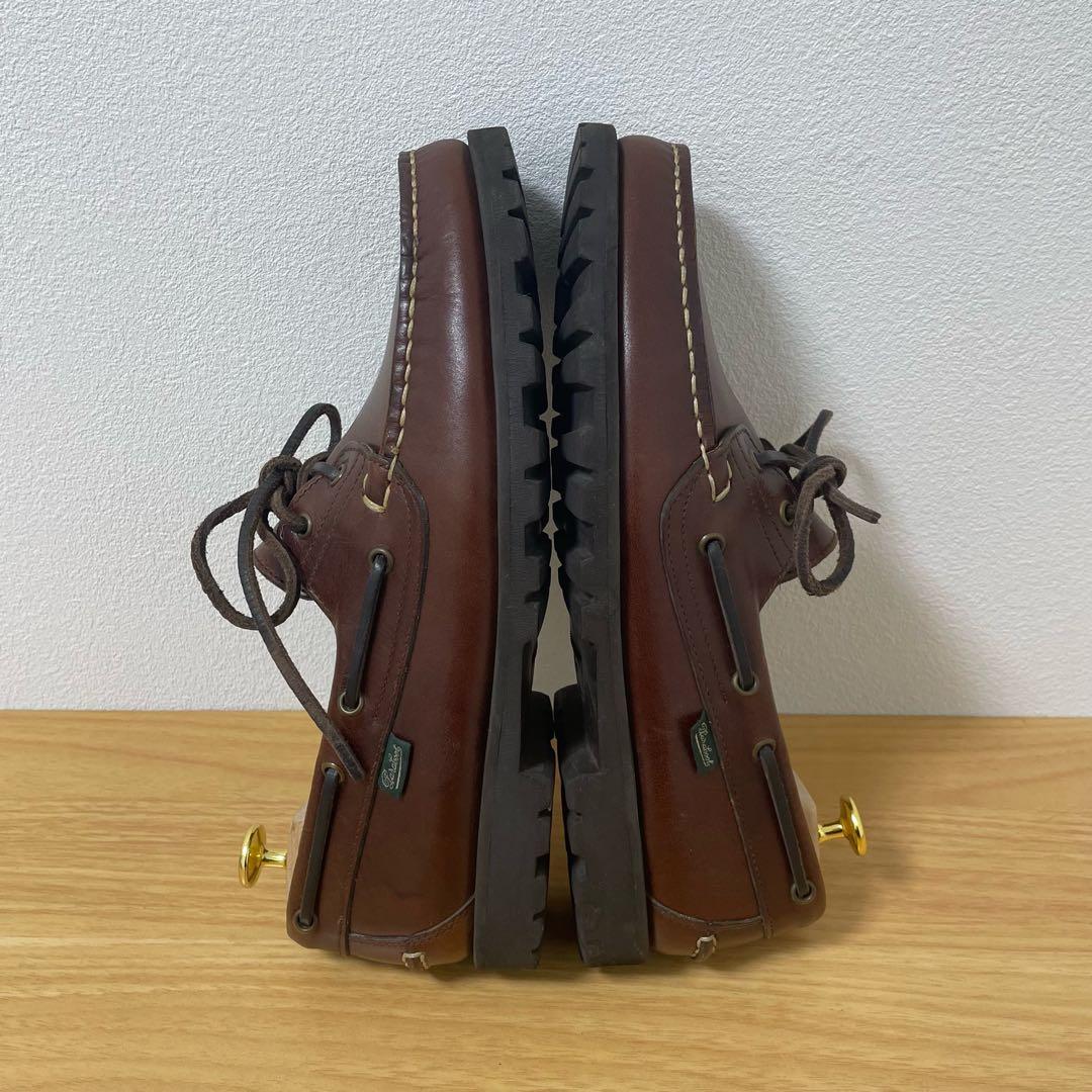 パラブーツ　デッキシューズ　MALO レザー　ブラウン　8.5