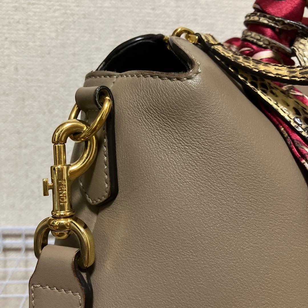 フェンディ バイザウェイ　パイソン 蛇革　2way ※ハンドル部要確認