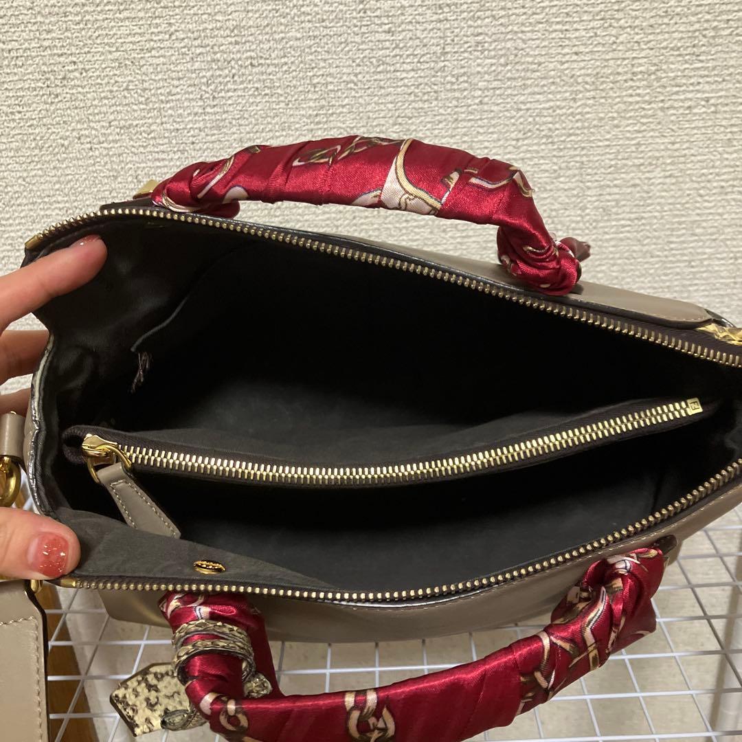 フェンディ バイザウェイ　パイソン 蛇革　2way ※ハンドル部要確認