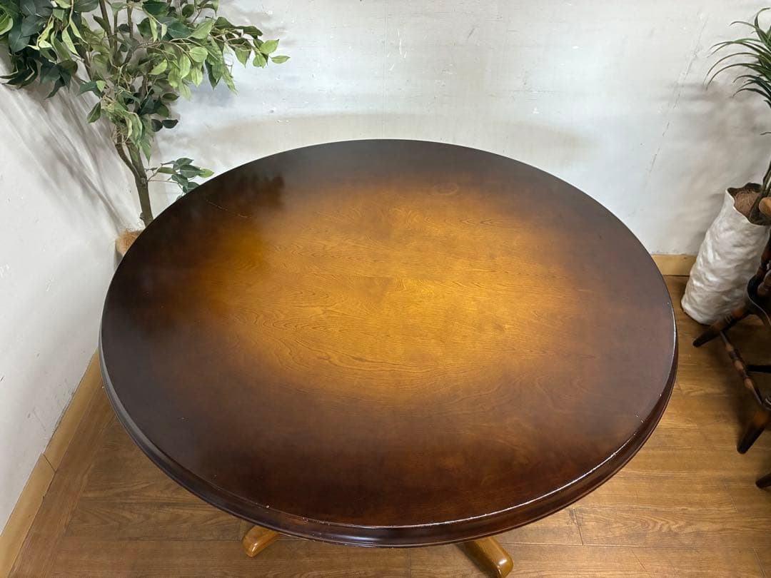 管366☆飛騨産業☆キツツキマーク☆高穂☆ダイニングテーブル/アームチェアー4脚