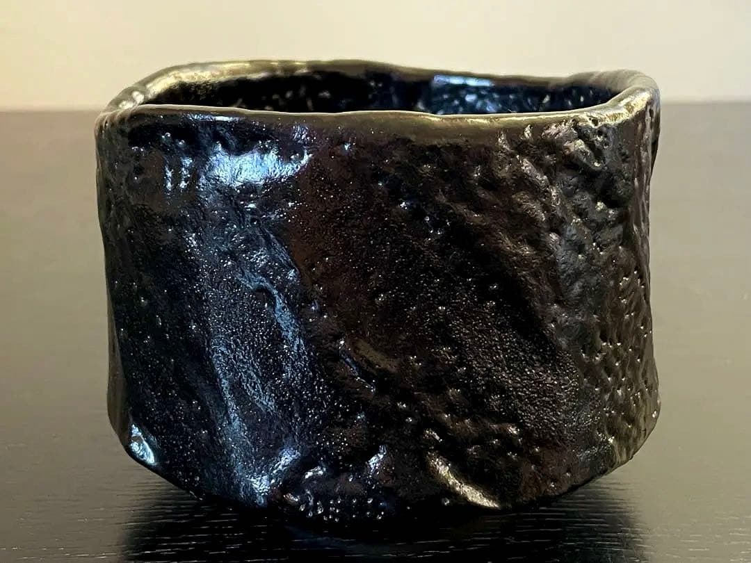 利茶土ミルグリム/リチャードミルグリム/今古窯/引出黒茶碗/抹茶茶碗