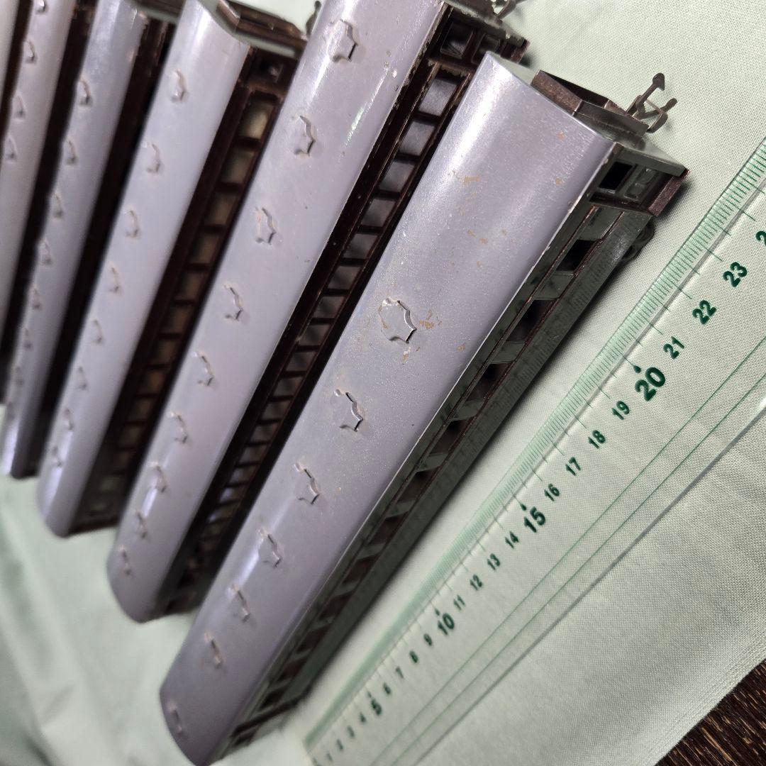 HO金属製客車6両(Aセット)。ジャンク品。