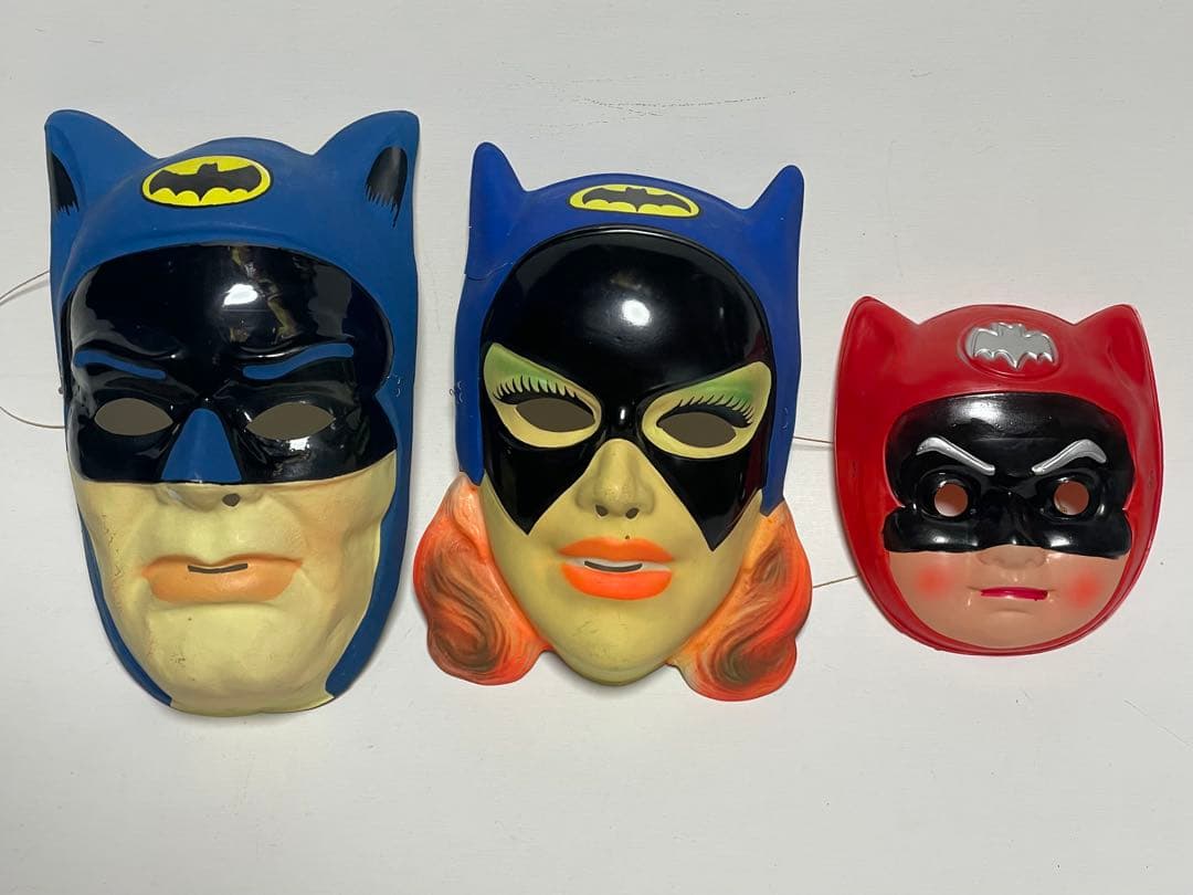 バットマン バットガール マスク お面　ビンテージ レトロ　レア　アメコミ70代