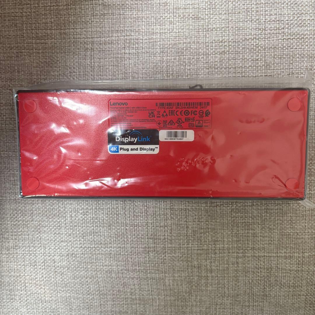 その他 Lenovo ThinkPad Hybrid USB-C Dock 40AF