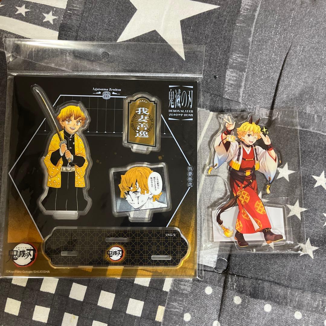 鬼滅の刃　我妻善逸中国限定アクリルスタンド、午年アクリルスタンド2個セット