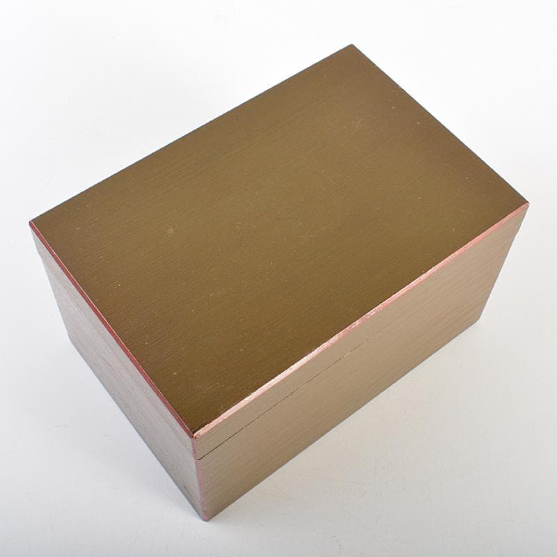 茶道具　面朱茶箱　茶碗　棗など　七点　一式　仕覆付　C　R7368