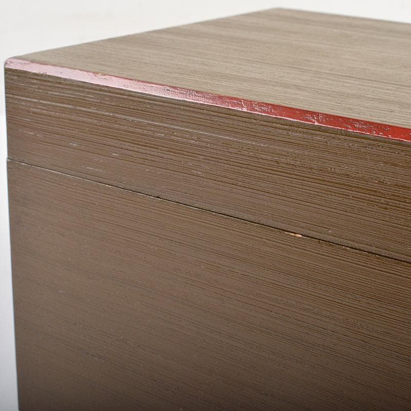 茶道具　面朱茶箱　茶碗　棗など　七点　一式　仕覆付　C　R7368