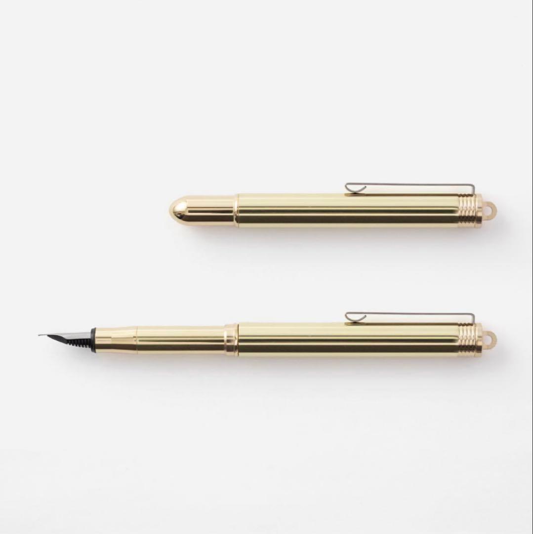 Travelers Company Solid Brass 万年筆　真鍮無垢