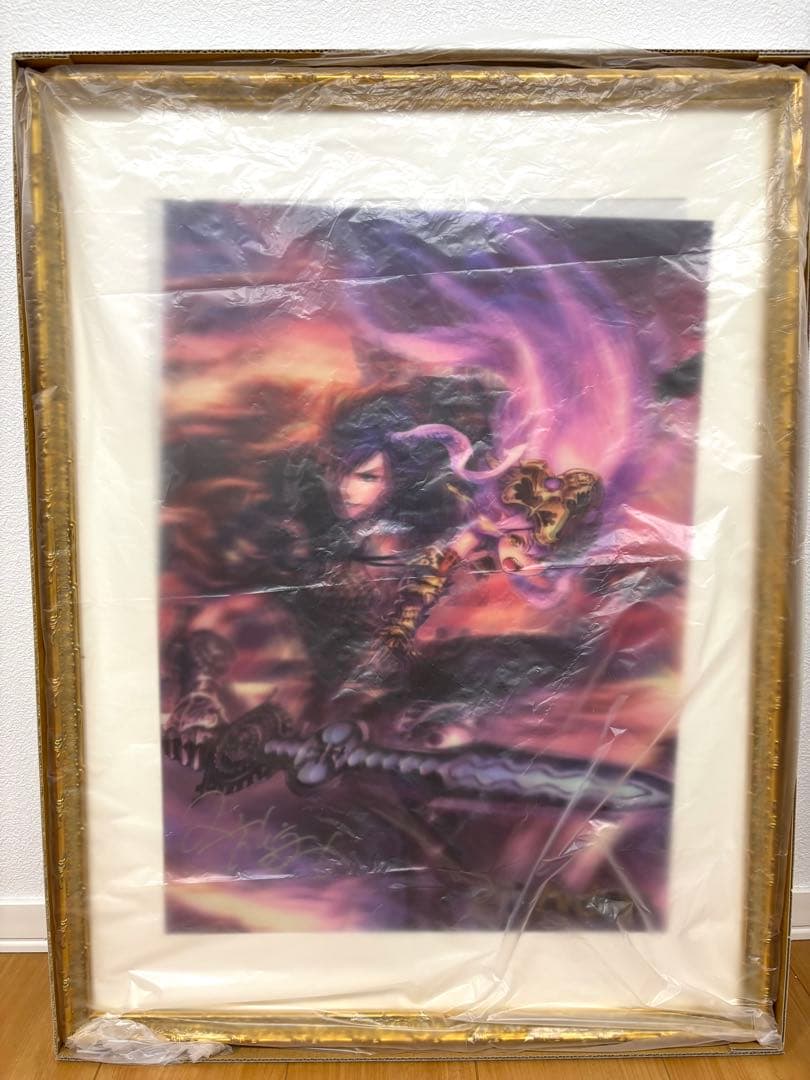 アサヒ飲料×神撃のバハムート イラストポスター サイン入り　非売品