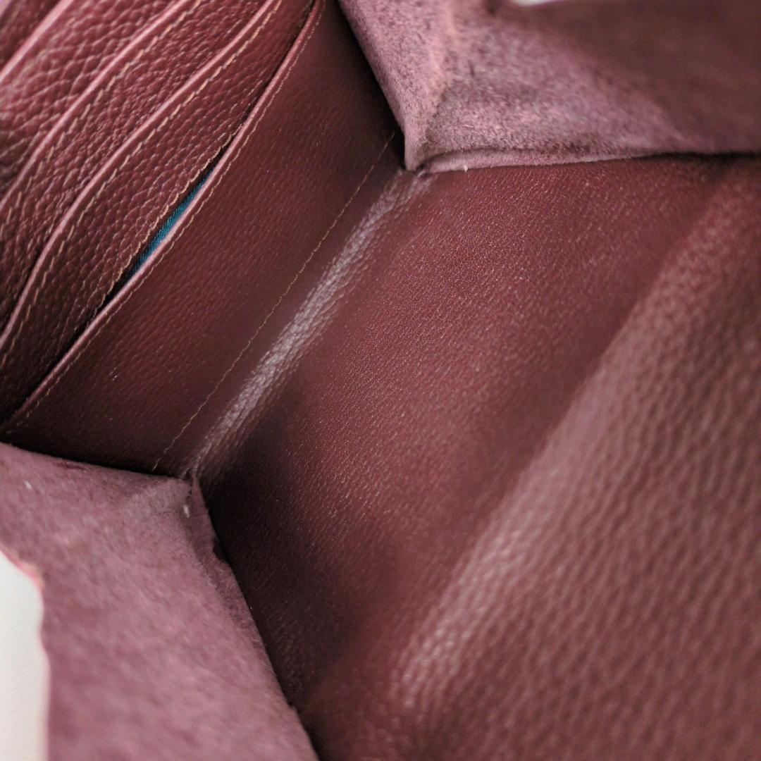 アタオ ロトロ ウォレット 二つ折り財布 バーガンディ コンパクトウォレット