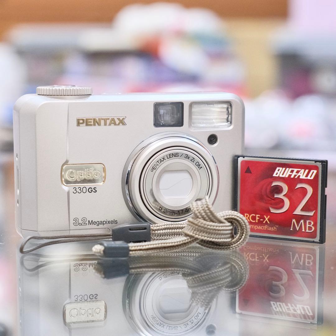 美品！ 動作品 平成レトロ Y2K PENTAX Optio 330GS 自撮り