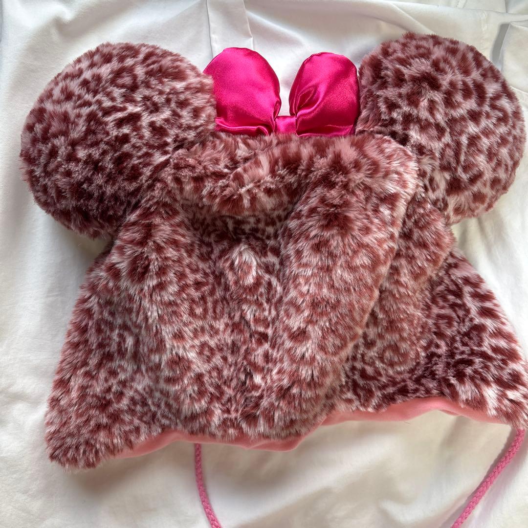 ディズニーファンキャップ ミニーちゃんヒョウ柄