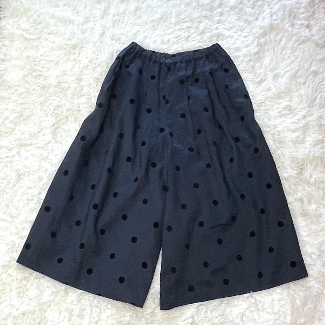 【美品】ノップドゥノッド　ラミーPolka フロックプリント　タックキュロット