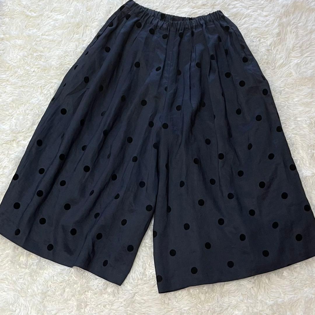 【美品】ノップドゥノッド　ラミーPolka フロックプリント　タックキュロット